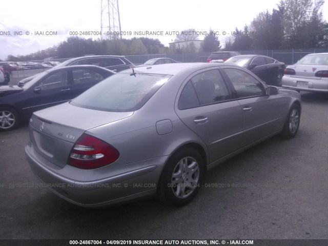 WDBUF26J76A899436 - 2006 MERCEDES-BENZ E 320 CDI GRAY photo 4