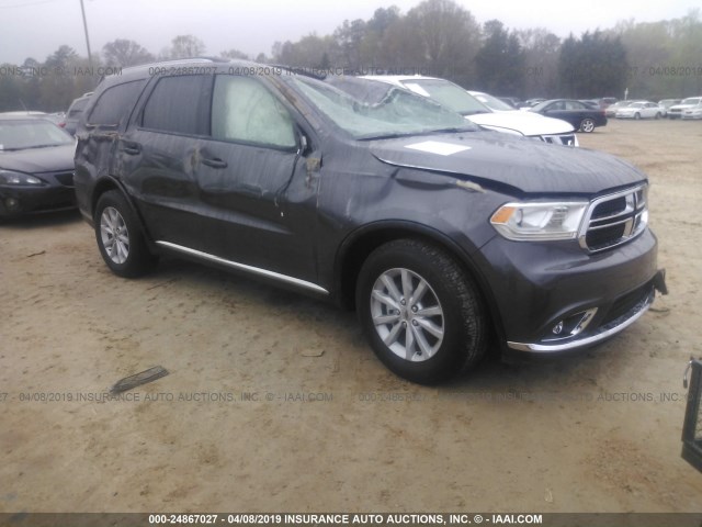 1C4RDHAG8KC626208 - 2019 DODGE DURANGO SXT GRAY photo 1