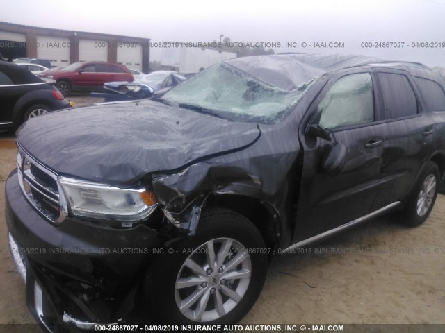 1C4RDHAG8KC626208 - 2019 DODGE DURANGO SXT GRAY photo 6