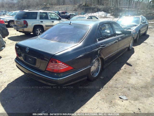 WDBNG75JX3A381932 - 2003 MERCEDES-BENZ S 500 BLACK photo 4