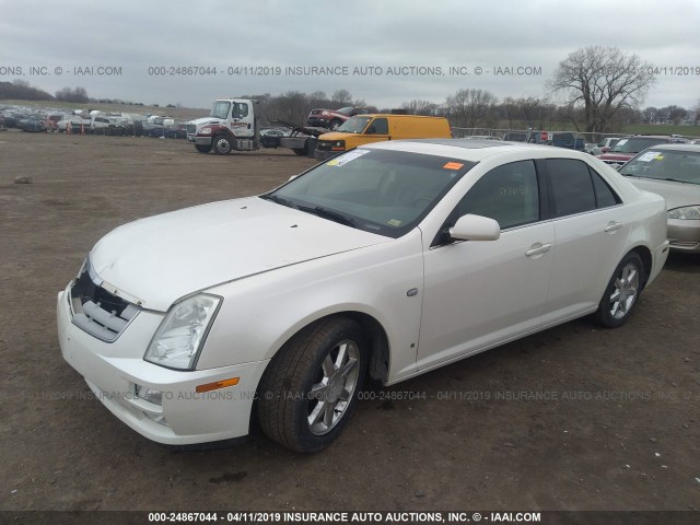 1G6DW677170113393 - 2007 CADILLAC STS WHITE photo 2