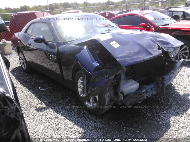 2C3CDYAG3EH311246 - 2014 DODGE CHALLENGER SXT BLUE photo 1