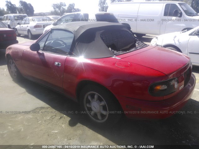 JM1NA3513L0123995 - 1990 MAZDA MX-5 MIATA RED photo 3