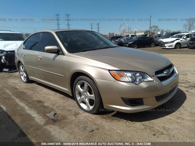 4S3BL616987212677 - 2008 SUBARU LEGACY 2.5I BEIGE photo 1