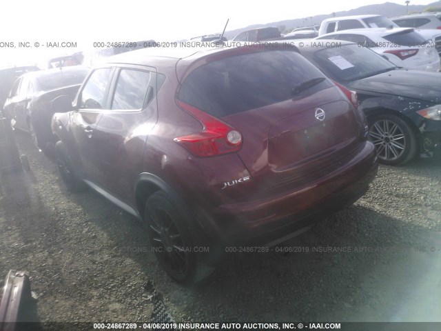 JN8AF5MR1CT101807 - 2012 NISSAN JUKE S/SV/SL RED photo 3