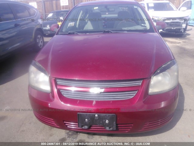 1G1AL58F887158468 - 2008 CHEVROLET COBALT LT RED photo 5