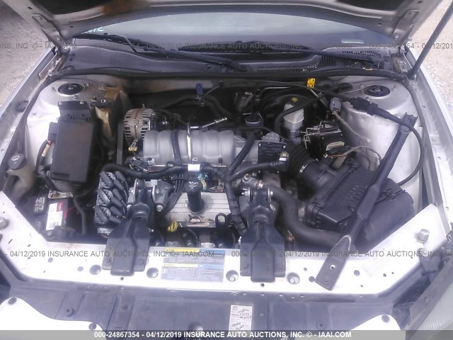 2G2WP522051228162 - 2005 PONTIAC GRAND PRIX SILVER photo 10