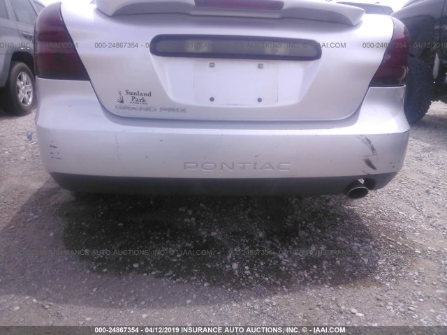 2G2WP522051228162 - 2005 PONTIAC GRAND PRIX SILVER photo 6