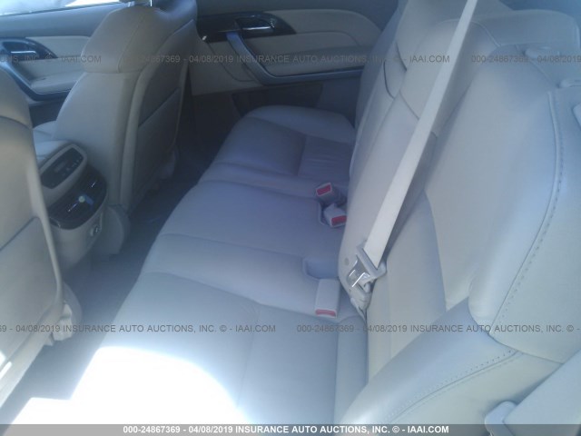 2HNYD2H60AH523246 - 2010 ACURA MDX TECHNOLOGY WHITE photo 8