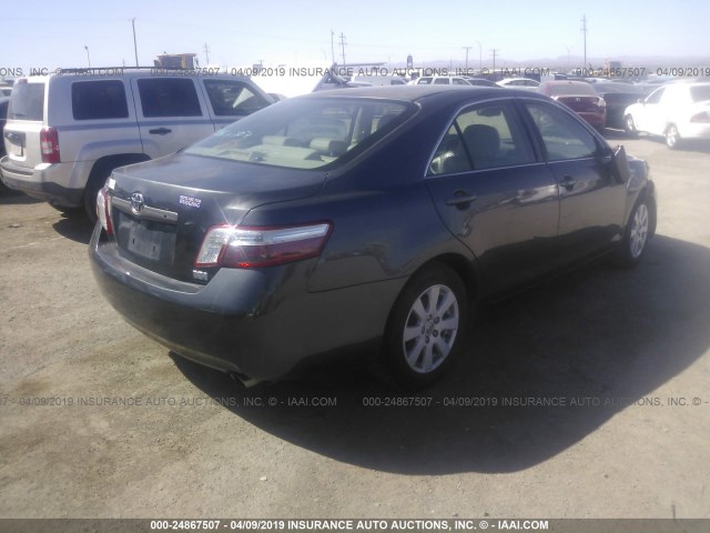 4T1BB46K68U055006 - 2008 TOYOTA CAMRY HYBRID GRAY photo 4