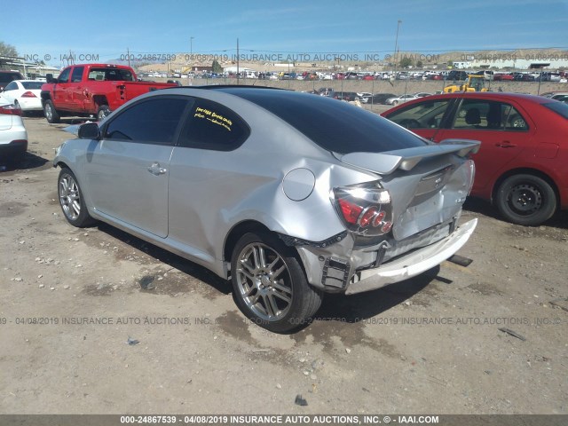 JTKDE167380255324 - 2008 TOYOTA SCION TC SILVER photo 3