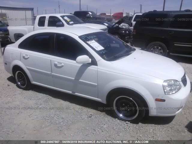 KL5JD56Z36K453267 - 2006 SUZUKI FORENZA WHITE photo 1