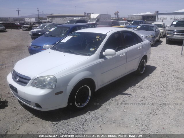 KL5JD56Z36K453267 - 2006 SUZUKI FORENZA WHITE photo 2