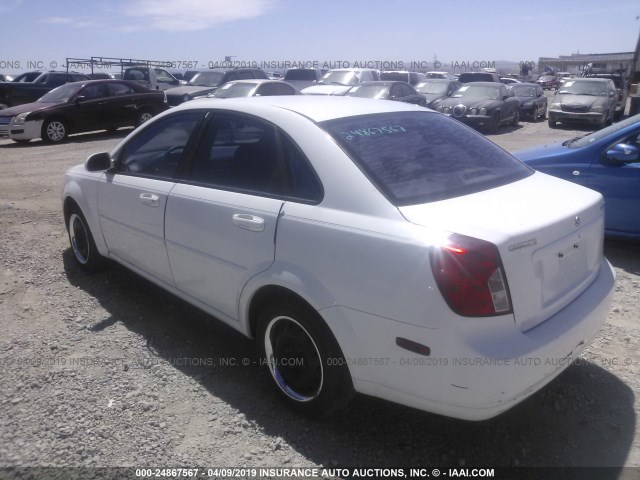 KL5JD56Z36K453267 - 2006 SUZUKI FORENZA WHITE photo 3