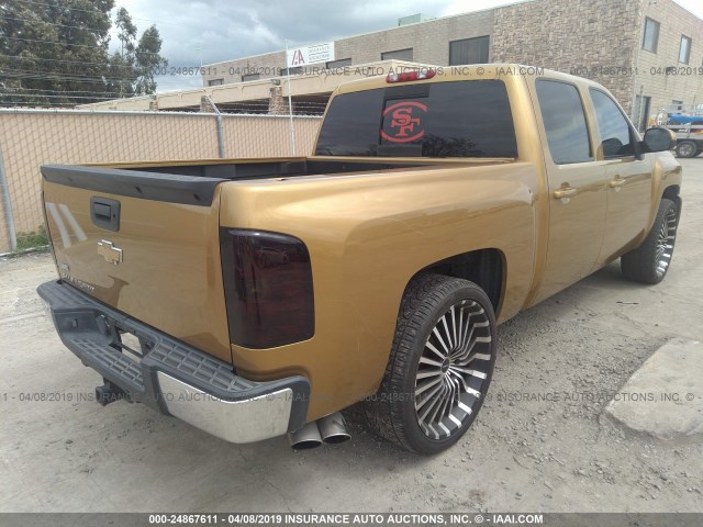 2GCEC130281195145 - 2008 CHEVROLET SILVERADO C1500 GOLD photo 4