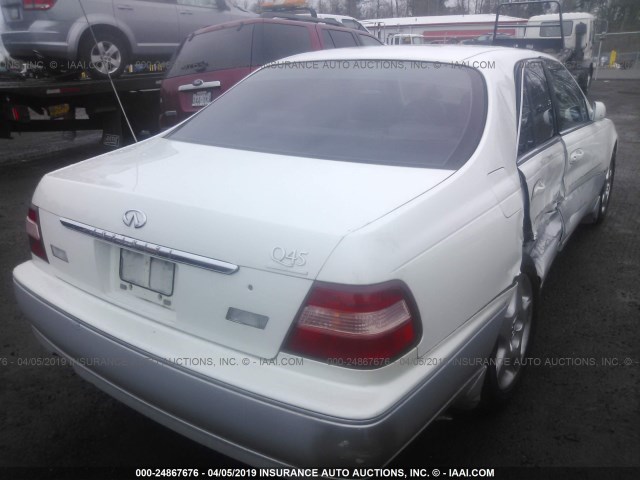 JNKBY31A5YM301196 - 2000 INFINITI Q45 T WHITE photo 4