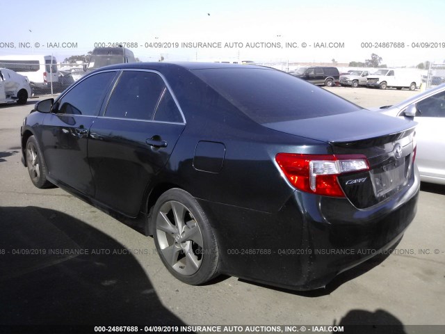 4T1BF1FK6EU359600 - 2014 TOYOTA CAMRY L/SE/LE/XLE 蓝色 照片 3