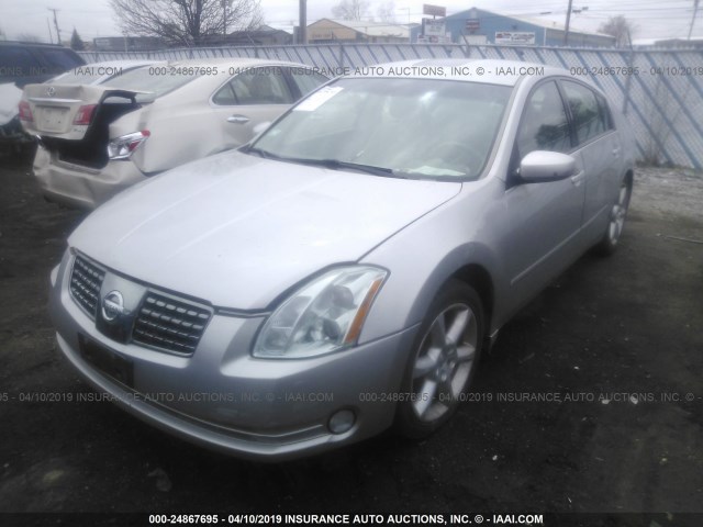 1N4BA41E85C845651 - 2005 NISSAN MAXIMA SE/SL SILVER photo 2