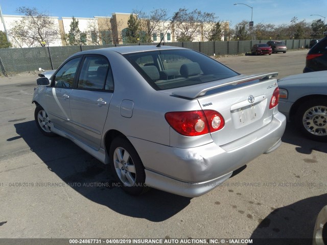 1NXBR32E16Z704598 - 2006 TOYOTA COROLLA CE/LE/S SILVER photo 3