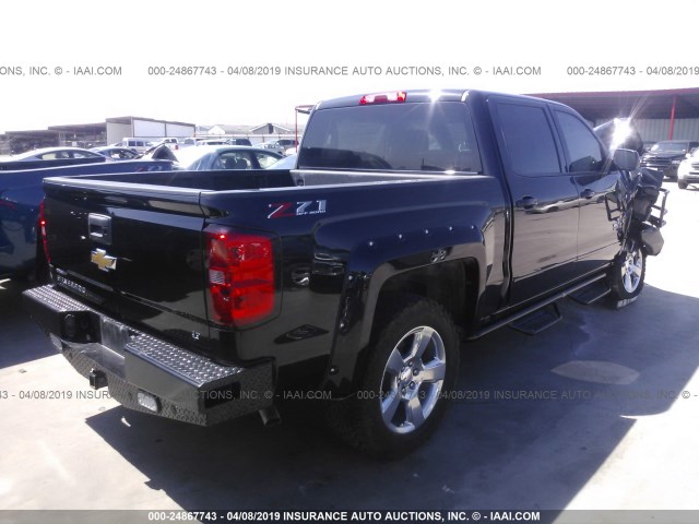 3GCUKREC2JG391507 - 2018 CHEVROLET SILVERADO K1500 LT BLACK photo 4