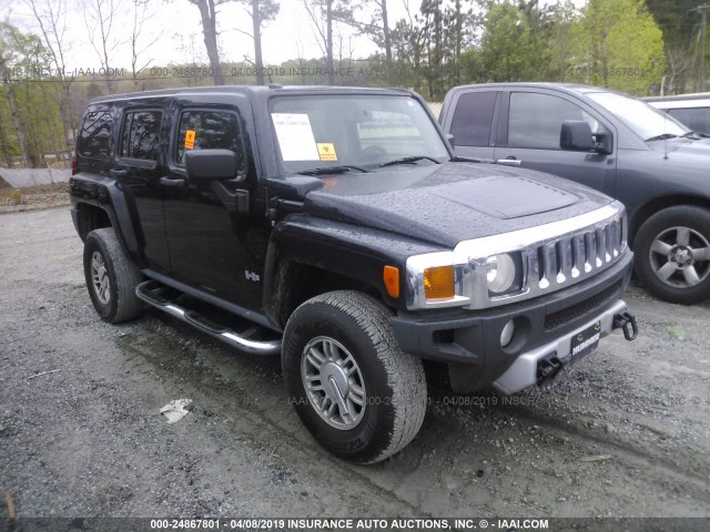 5GTEN13E998102506 - 2009 HUMMER H3 BLACK photo 1