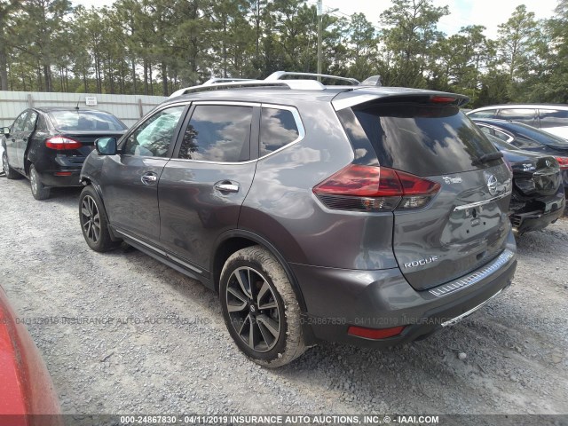 5N1AT2MT1KC707049 - 2019 NISSAN ROGUE S/SL/SV GRAY photo 3