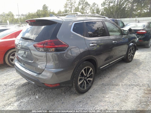 5N1AT2MT1KC707049 - 2019 NISSAN ROGUE S/SL/SV GRAY photo 4