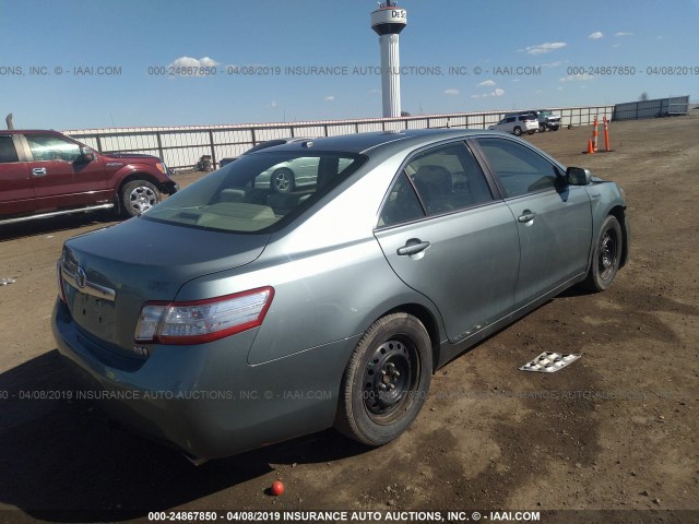 4T1BB3EK0BU141513 - 2011 TOYOTA CAMRY HYBRID GREEN photo 4