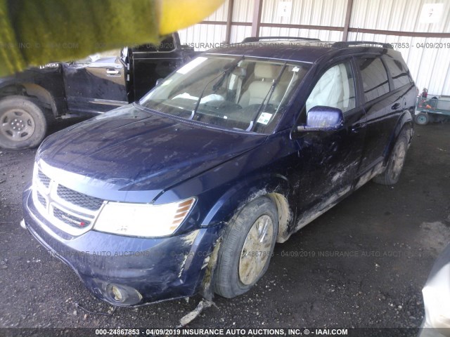 3C4PDCBG0JT513302 - 2018 DODGE JOURNEY SXT BLUE photo 2