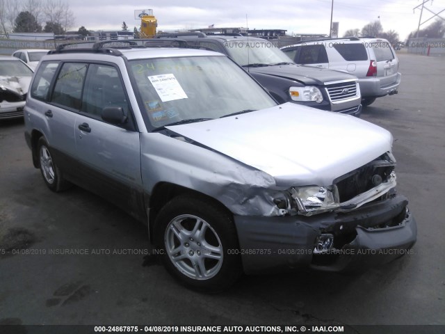 JF1SF63572H734811 - 2002 SUBARU FORESTER L SILVER photo 1