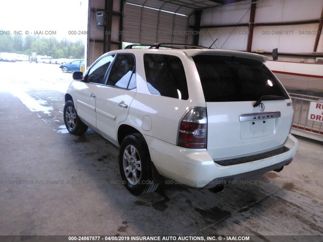 2HNYD18614H523996 - 2004 ACURA MDX TOURING WHITE photo 3