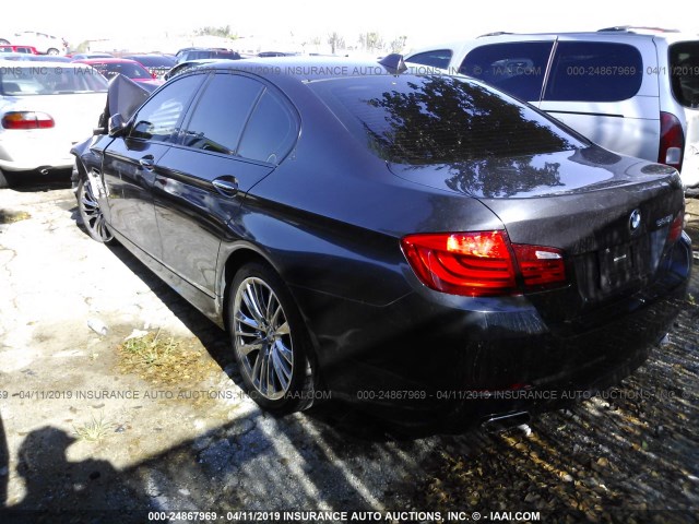 WBAFR9C55BC617601 - 2011 BMW 550 I GRAY photo 3