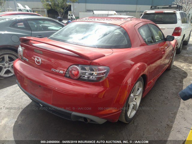 JM1FE173140114497 - 2004 MAZDA RX8 RED photo 4