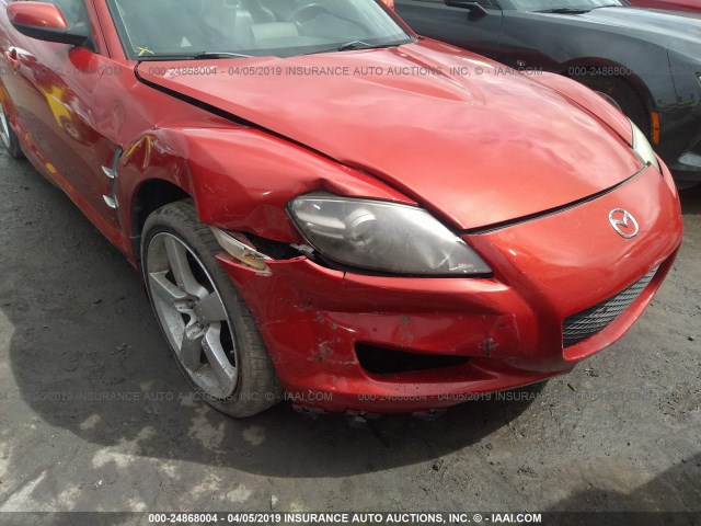 JM1FE173140114497 - 2004 MAZDA RX8 RED photo 6