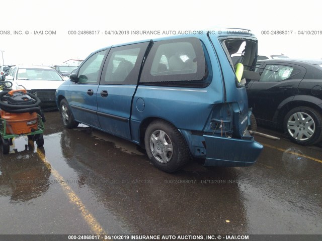 2FMZA504X3BB46439 - 2003 FORD WINDSTAR WAGON BLUE photo 3