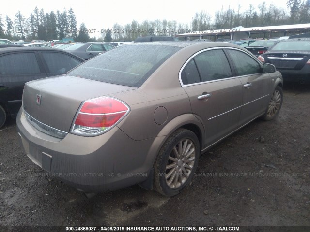 1G8ZV577X7F218408 - 2007 SATURN AURA XR GOLD photo 4