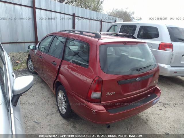 1FAFP36373W155256 - 2003 FORD FOCUS SE/SE SPORT/ZTW RED photo 3