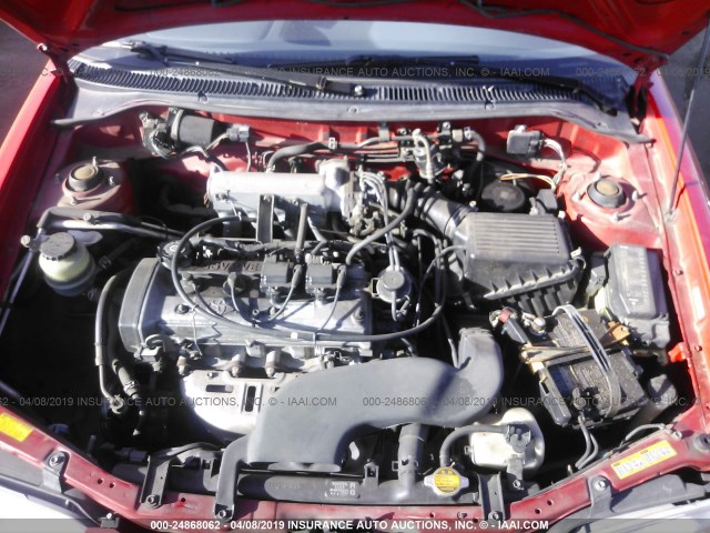 JT2EL56D9S0071682 - 1995 TOYOTA TERCEL DX RED photo 10