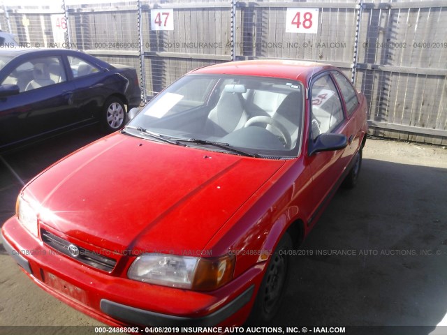 JT2EL56D9S0071682 - 1995 TOYOTA TERCEL DX RED photo 2