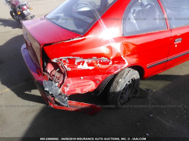 JT2EL56D9S0071682 - 1995 TOYOTA TERCEL DX RED photo 6