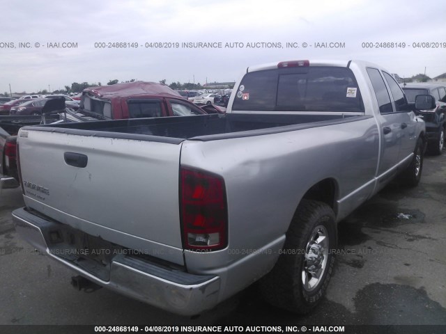 3D7KA28D84G161650 - 2004 DODGE RAM 2500 ST/SLT SILVER photo 4