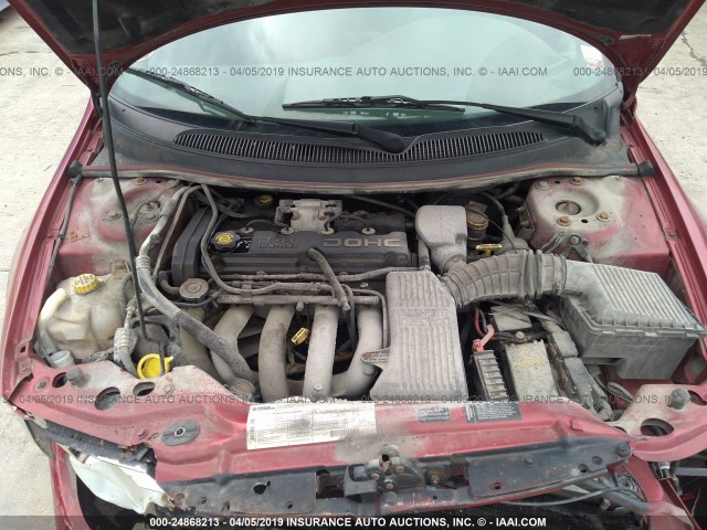 1B3EJ46X3WN111721 - 1998 DODGE STRATUS MAROON photo 10