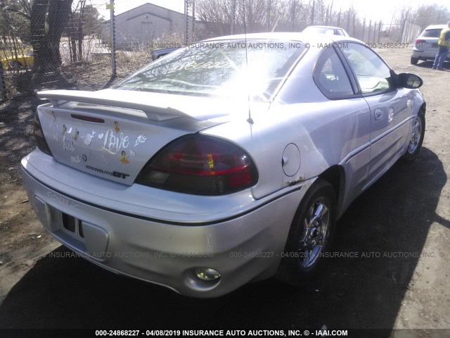 1G2NV12E54C110184 - 2004 PONTIAC GRAND AM GT1 SILVER photo 4