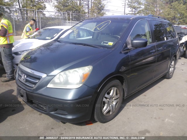 5FNRL38796B006293 - 2006 HONDA ODYSSEY EXL GREEN photo 2