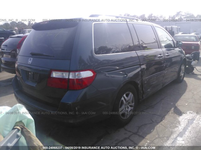 5FNRL38796B006293 - 2006 HONDA ODYSSEY EXL GREEN photo 4