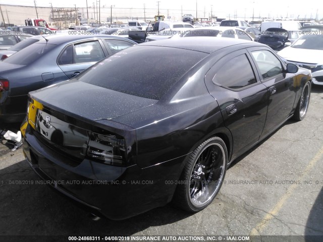 2B3KA43G87H848253 - 2007 DODGE CHARGER SE/SXT BLACK photo 4