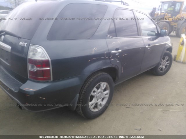 2HNYD18654H505677 - 2004 ACURA MDX TOURING GRAY photo 4