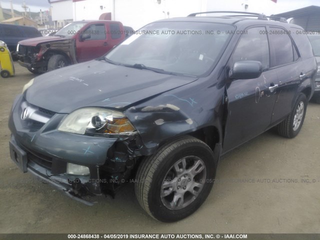 2HNYD18654H505677 - 2004 ACURA MDX TOURING GRAY photo 6