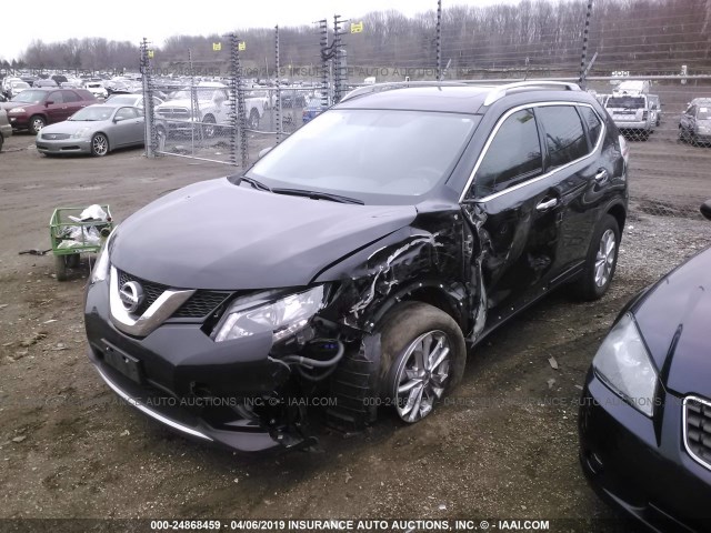 5N1AT2MV7FC869369 - 2015 NISSAN ROGUE S/SL/SV BLACK photo 2