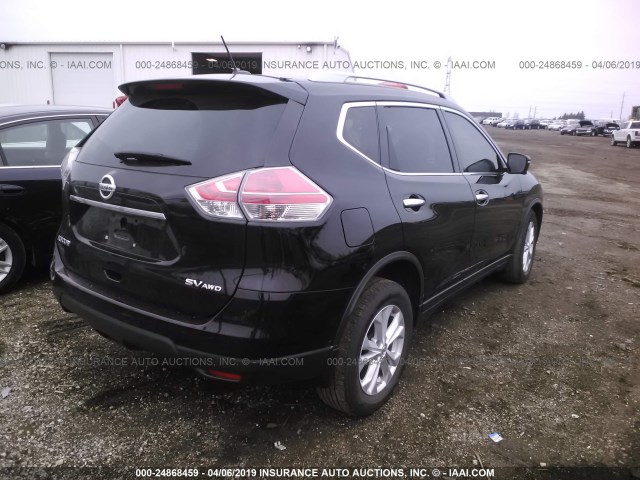 5N1AT2MV7FC869369 - 2015 NISSAN ROGUE S/SL/SV BLACK photo 4